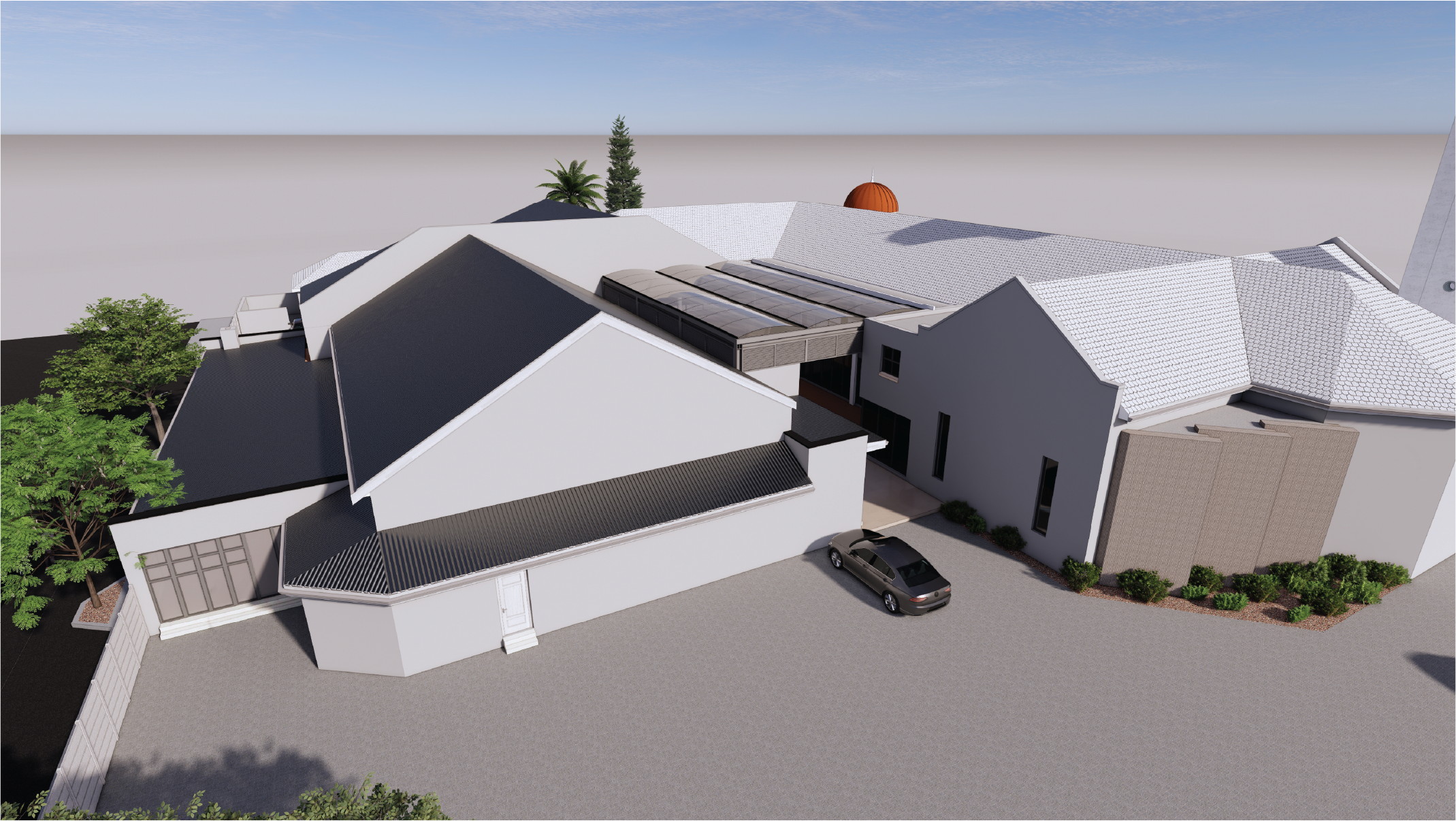 Conceptual Design of Hall Extension